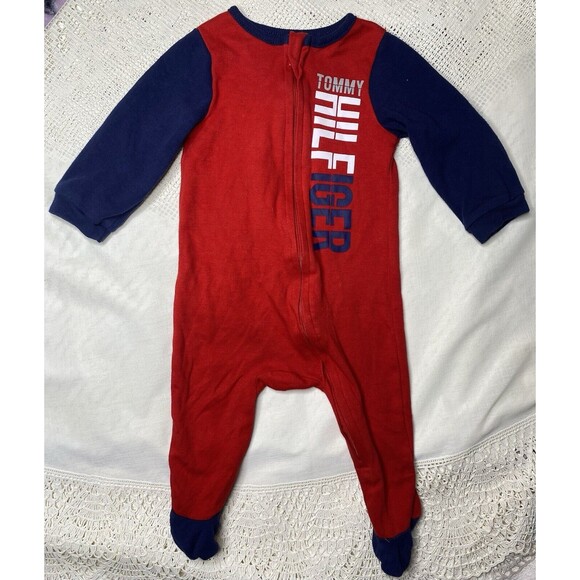 Tommy Hilfiger Sleeper Footed Pajama Size 6/9 Months Zip Unisex - Picture 1 of 3